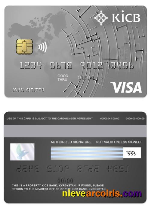 Kyrgyzstan KICB Bank visa classic card